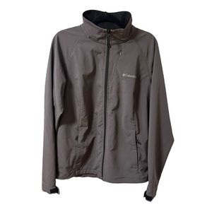 Columbia Womens Lightweight Grey Jacket Fall Spring Jacket Windbreaker Large
